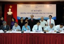 Ký kết quy chế phối hợp giữa Mặt trận với 5 đoàn thể chính trị – xã hội và Liên hiệp các hội Khoa học và Kỹ thuật Việt Nam năm 2015