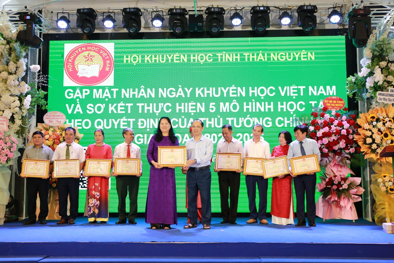 Hội khuyến học tỉnh Thái Nguyên lan tỏa phong trào khuyến học và biểu dương các mô hình học tập tiêu biểu cấp tỉnh