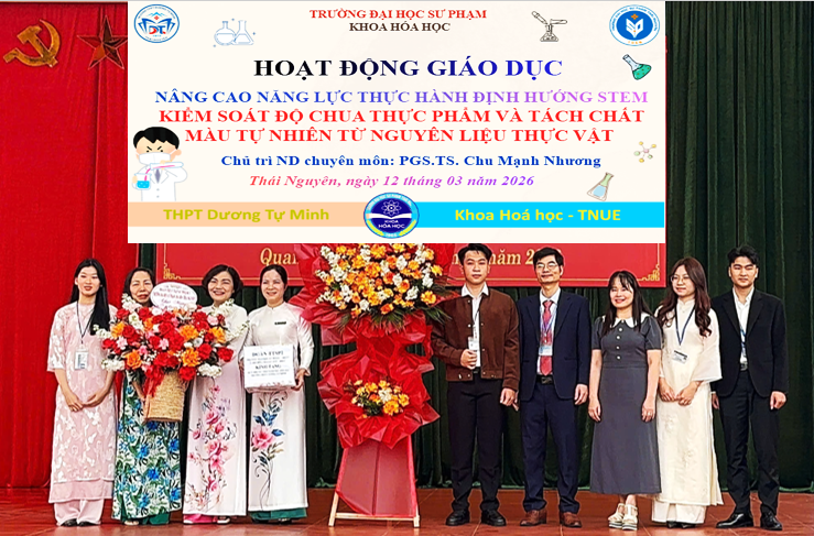 CHI HỘI HÓA HỌC LAN TỎA GIÁO DỤC STEM TRONG DẠY HỌC KHOA HỌC TỰ NHIÊN TẠI TRƯỜNG THPT DƯƠNG TỰ MINH