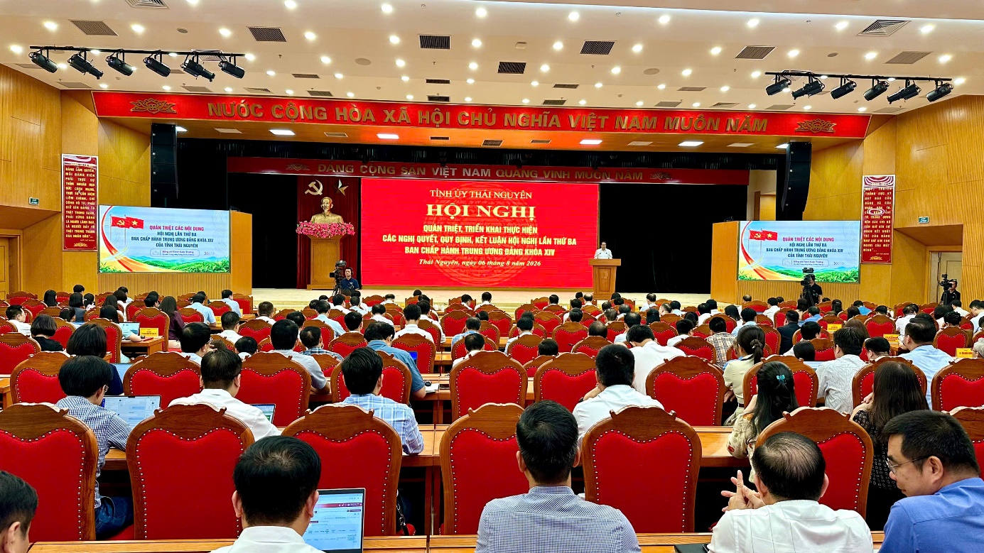 Tỉnh ủy Thái Nguyên tổ chức quán triệt, triển khai thực hiện các nghị quyết, quy định, kết luận Hội nghị lần thứ ba Ban Chấp hành Trung ương Đảng khóa XIV